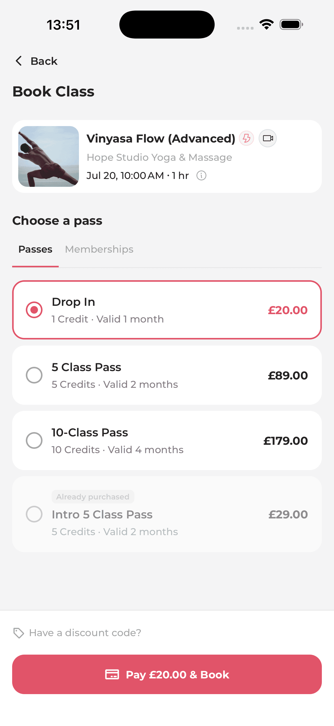 Book and pay in a few taps